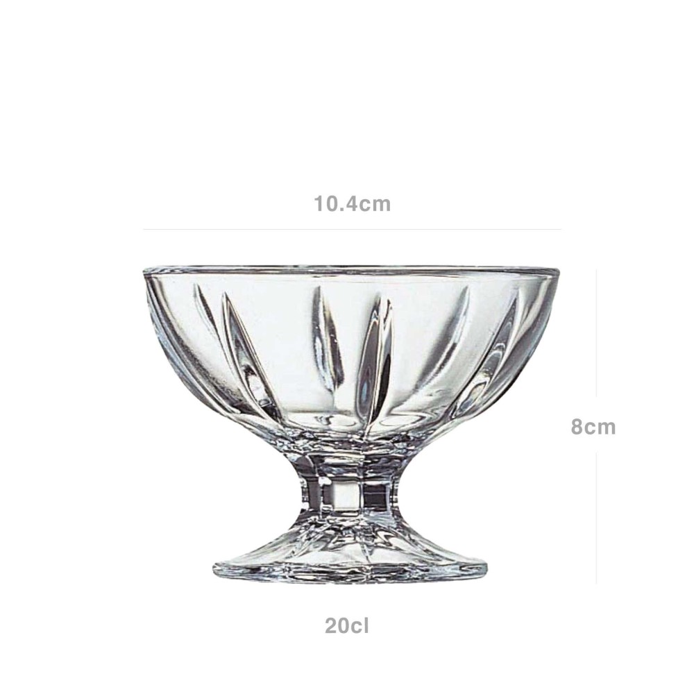 Taça Gelado Vidro Seychelles 20cl 10.4X8cm Pack 6
