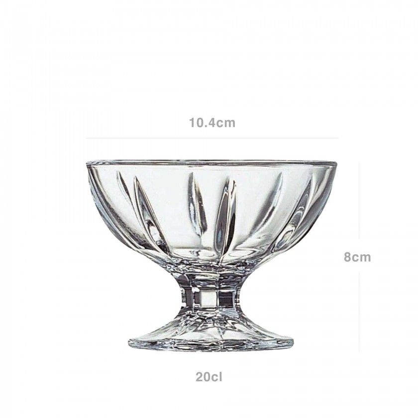 Taça Gelado Vidro Seychelles 20cl 10.4X8cm Pack 6 Taça Gelado Vidro Seychelles 20cl 10.4X8cm Pack 6