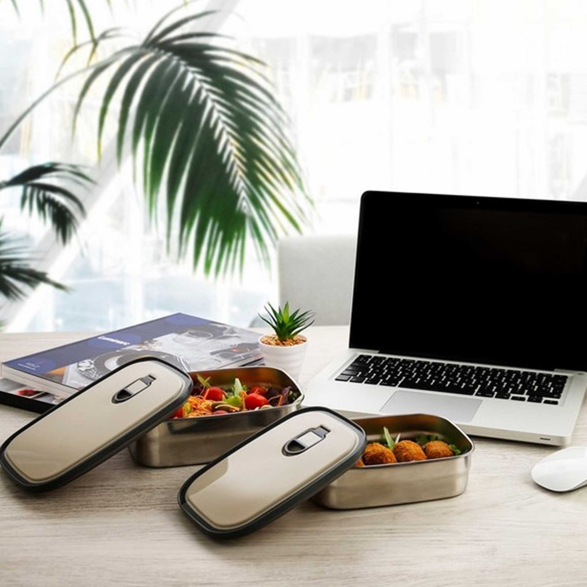 Lancheira Inox Go One Retangular