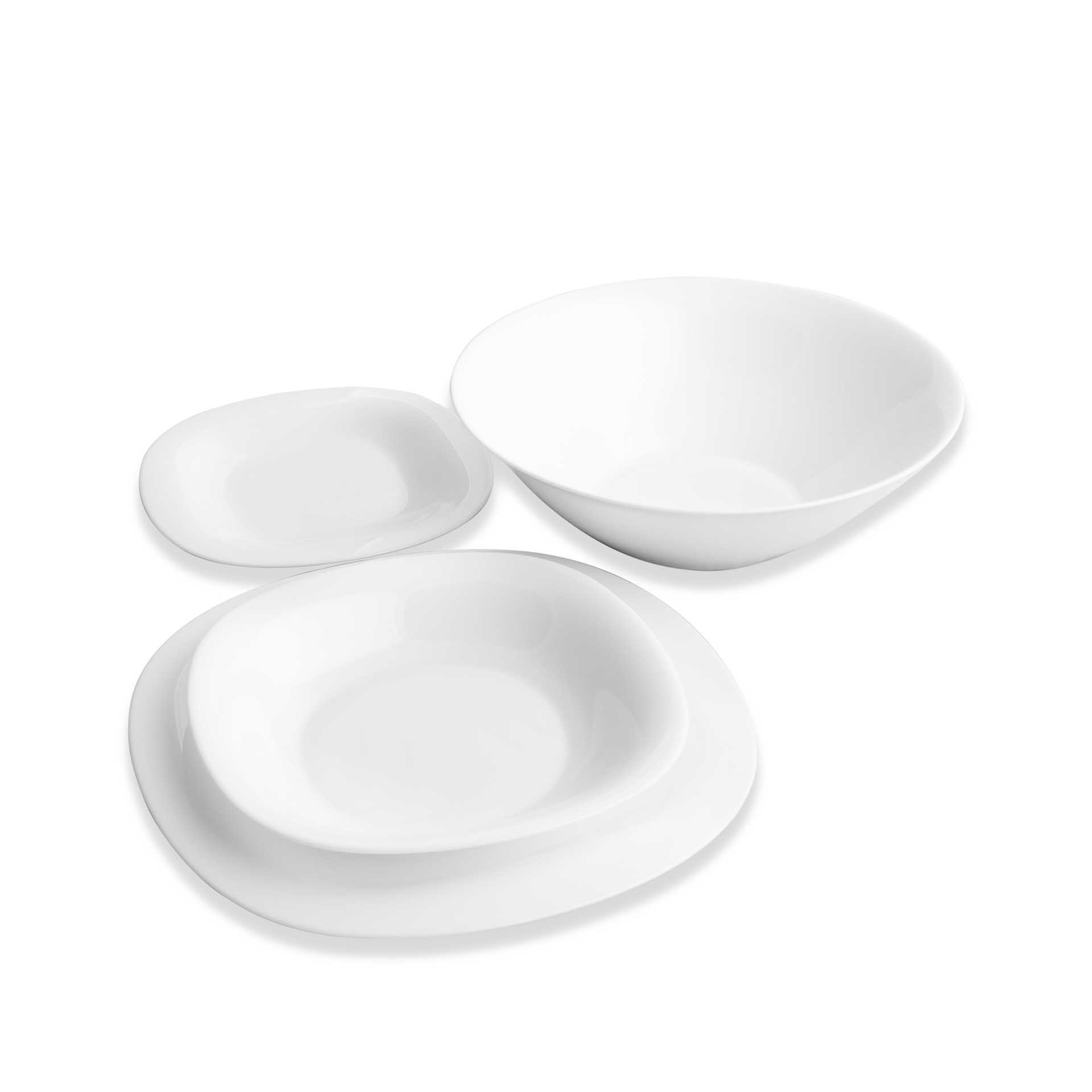 Serviço Jantar Carine Branco 19 Peças