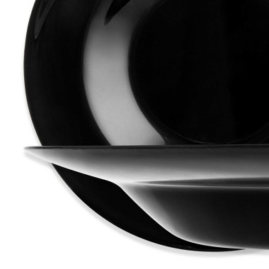 Prato Pasta Friends Time Preto 28.5cm
