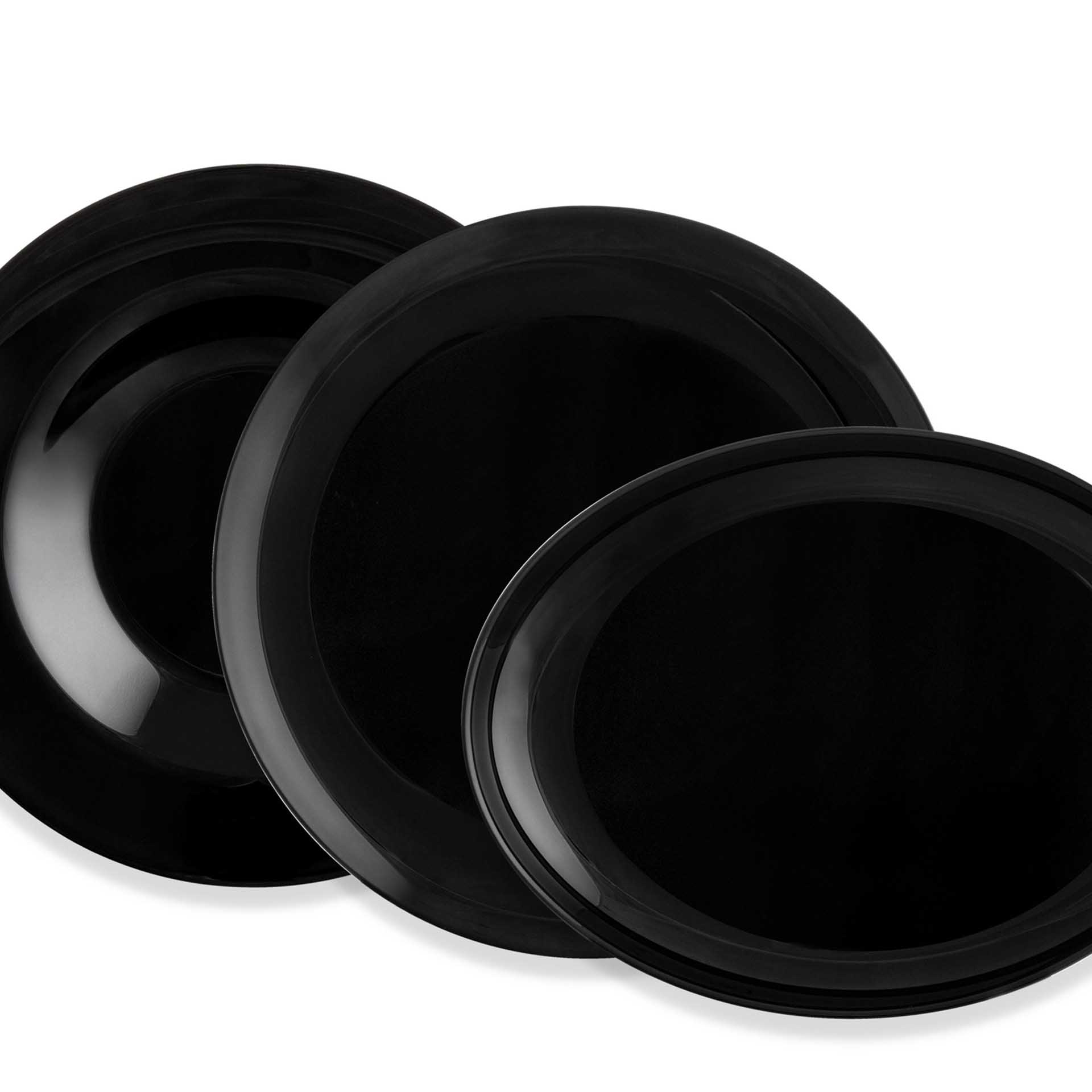 Prato Pasta Friends Time Preto 28.5cm
