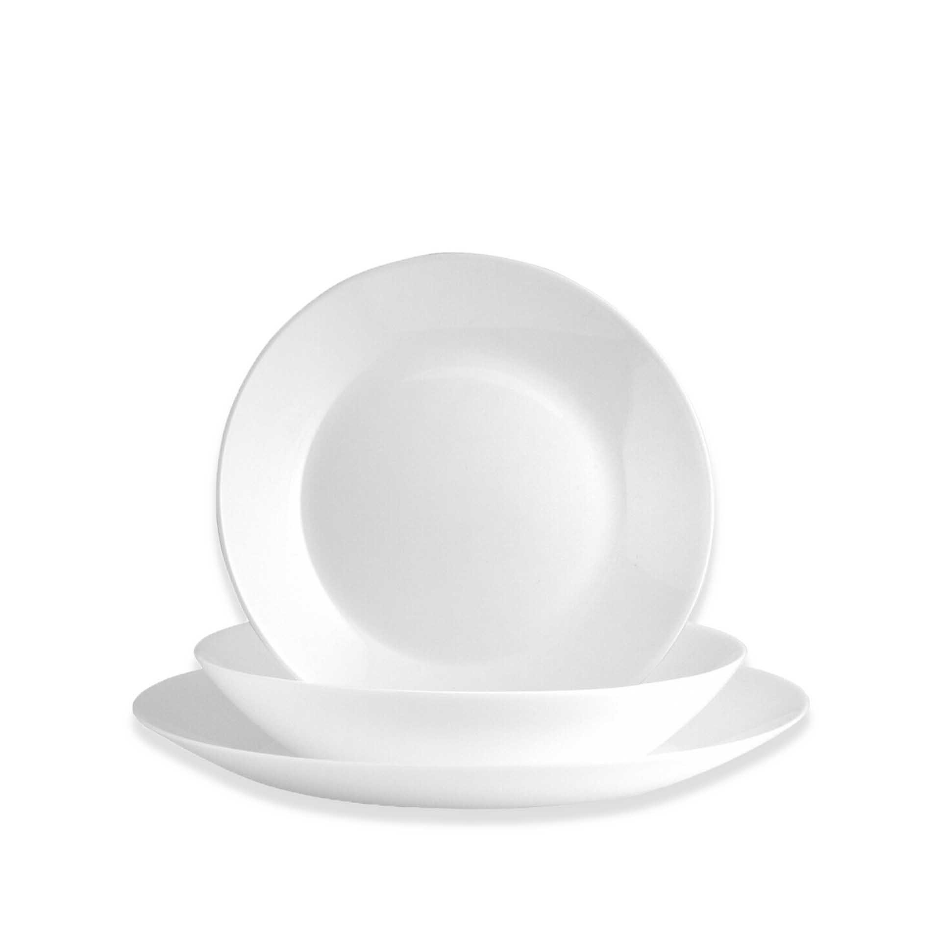 Prato Zelie Sopa Vidro Opaco Branco 20cm
