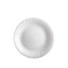 Prato Vidro Opaco Feston Raso Branco 25cm Prato Vidro Opaco Feston Raso Branco 25cm