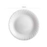 Prato Vidro Opaco Feston Raso Branco 25cm Prato Vidro Opaco Feston Raso Branco 25cm