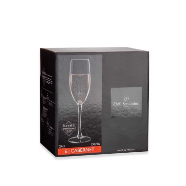 Copo Flute C&S Cabernet 24cl Pack 6