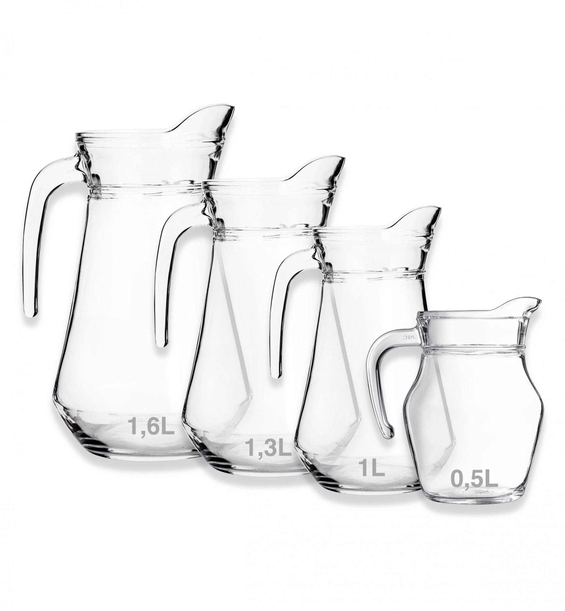 Jarro com Asa Arc 1000ml 12.6X20.2cm