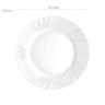 Prato Vidro Opaco Ebro Raso Branco 25.5X2.2cm