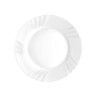 Prato Vidro Opaco Ebro Raso Branco 25.5X2.2cm