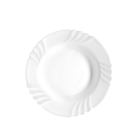 Prato Vidro Opaco Ebro Fundo Branco 23.5X3.6cm - Image product