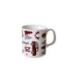 Caneca Porcelana Rudoph 500ml 9.5X13X10.5cm Caneca Porcelana Rudoph 500ml 9.5X13X10.5cm