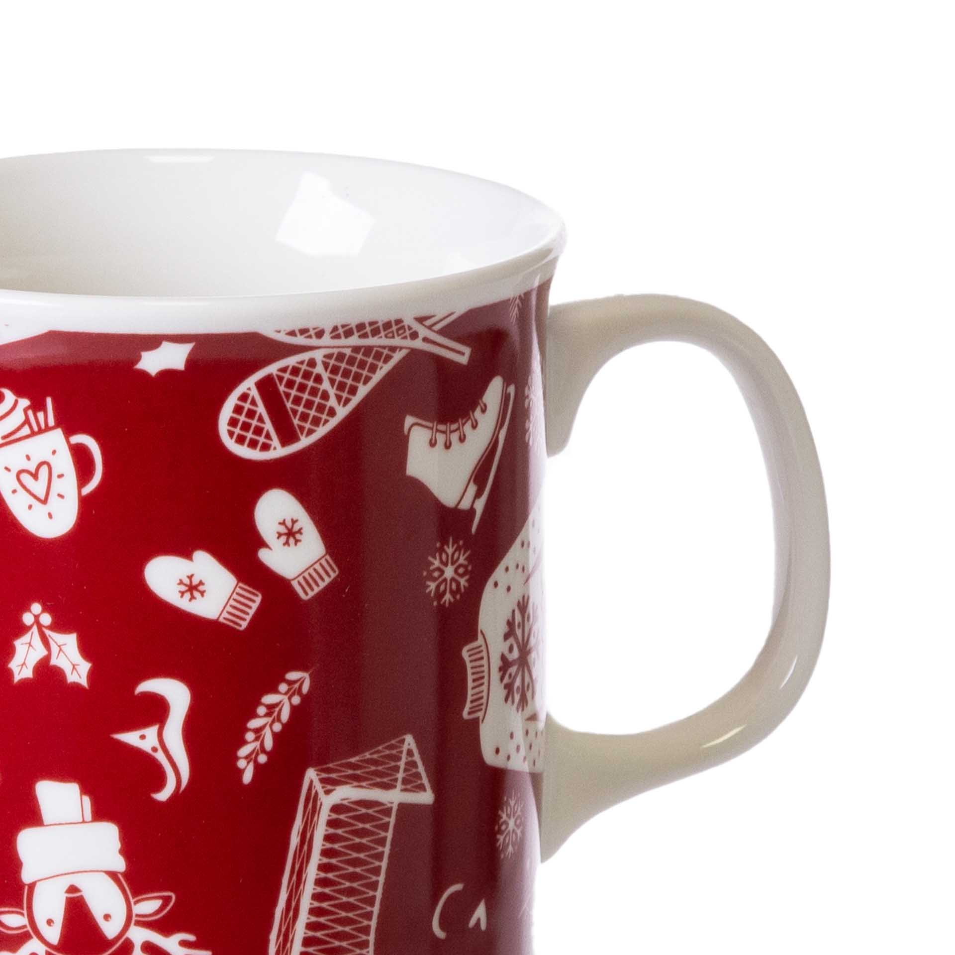 Caneca Porcelana Neve 500ml 9.5X13X10.5cm
