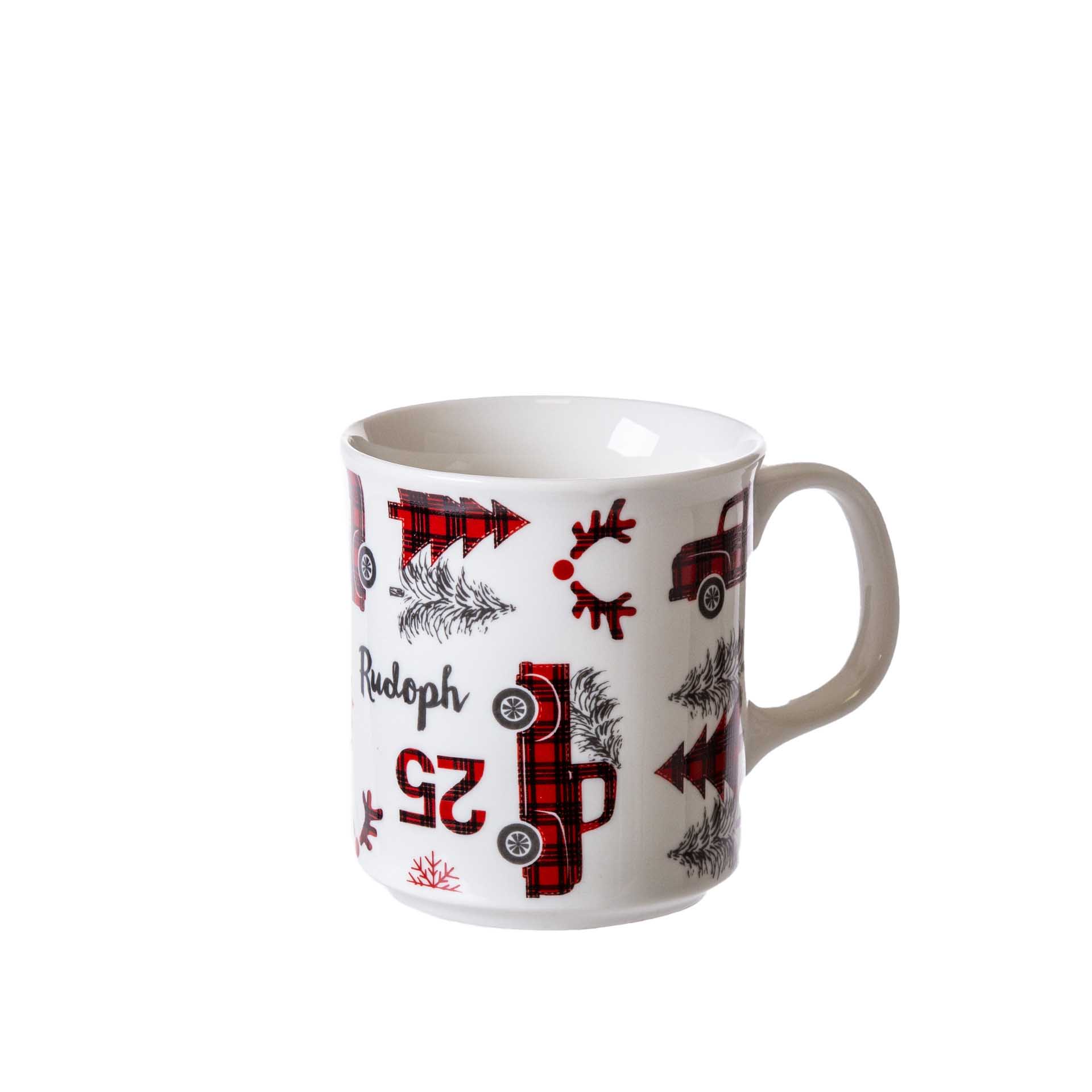 Caneca Porcelana Rudoph 500ml 9.5X13X10.5cm