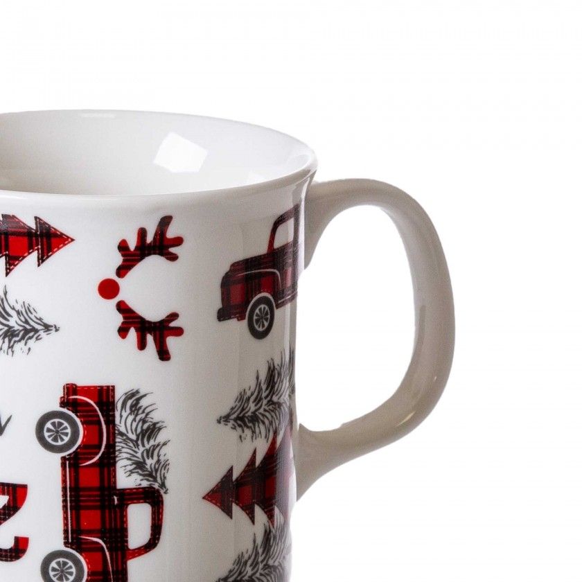 Caneca Porcelana Rudoph 500ml 9.5X13X10.5cm Caneca Porcelana Rudoph 500ml 9.5X13X10.5cm