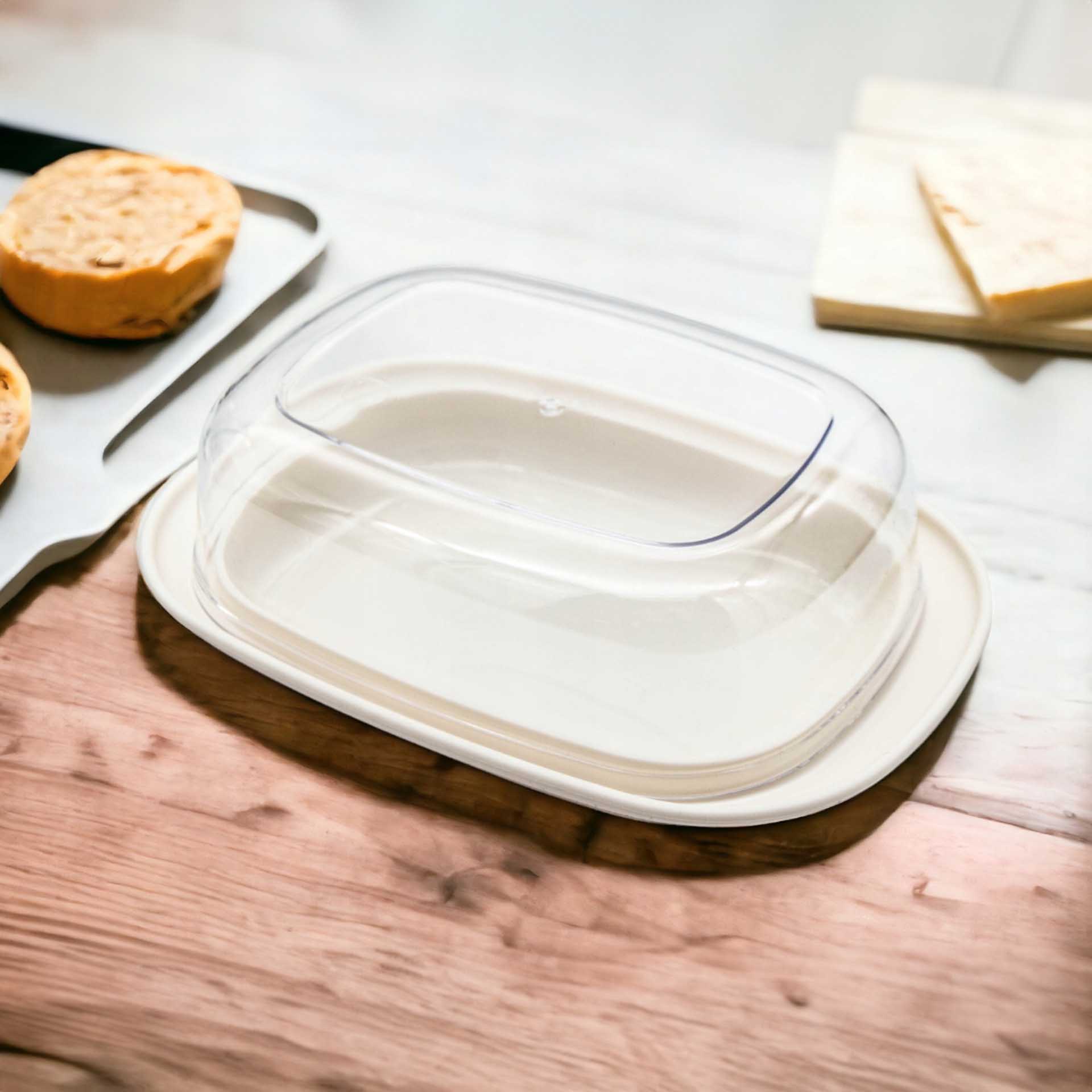 Manteigueira Plástica com Tampa 17X12X7cm