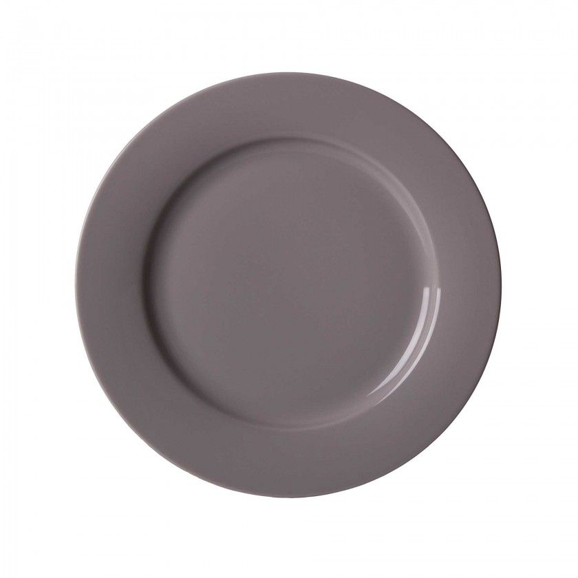 Prato Ladeiro Cinza Ø27CM Prato Ladeiro Cinza Ø27CM