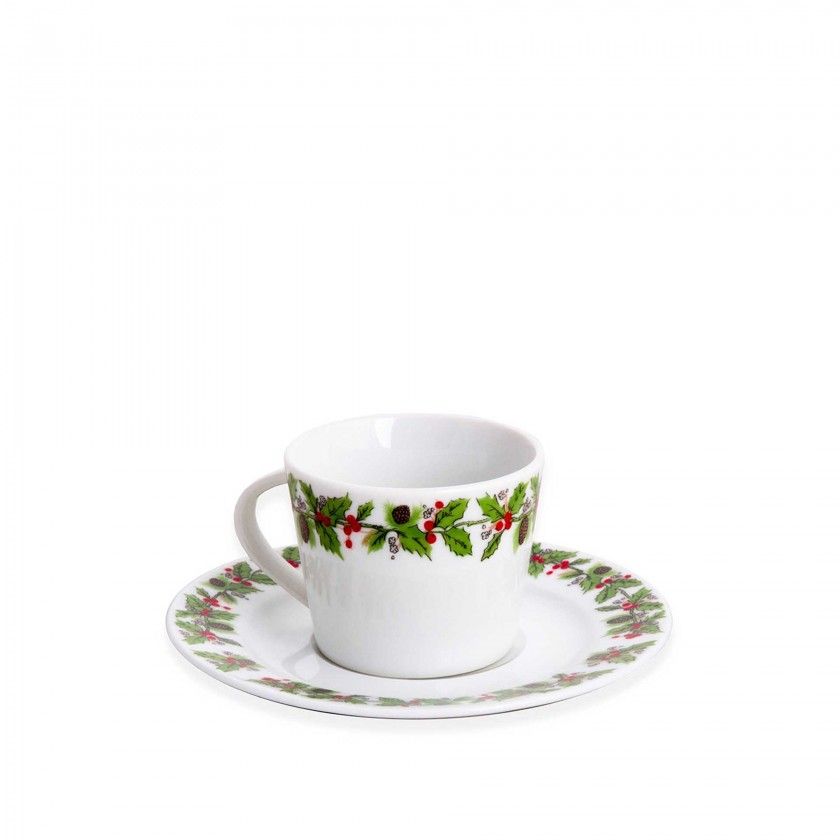 Chávena Café Porcelana Azevinho 12.5cm Pack 6 Chávena Café Porcelana Azevinho 12.5cm Pack 6