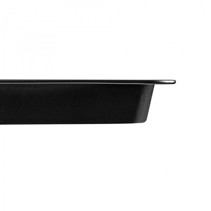 Assadeira Antiaderente Preta 36X23X4CM Assadeira Antiaderente Preta 36X23X4CM