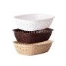 Cesto Pão Plástico Rattan 3L 30.5X22X7.5CM Cesto Pão Plástico Rattan 3L 30.5X22X7.5CM