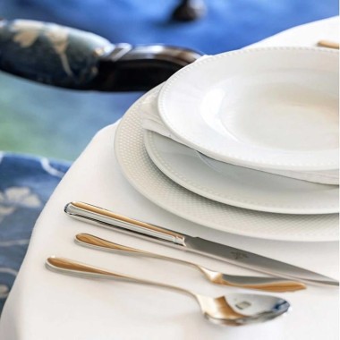 Prato Fundo Porcelana Perla Branco 23.3X3.1cm