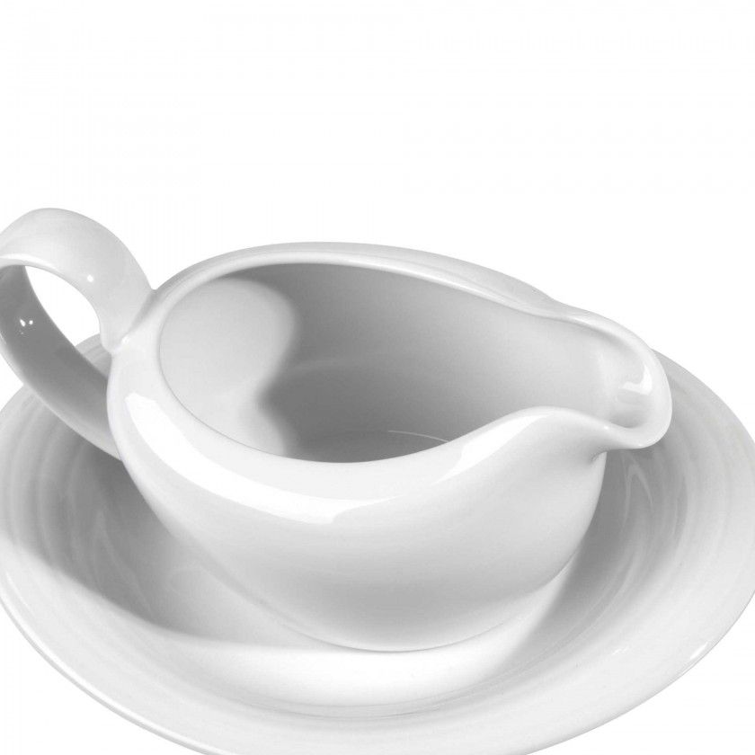 Molheira com Prato Duo Branco 390ml