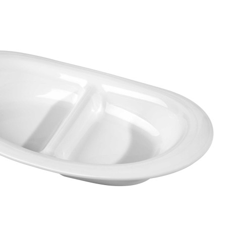 Prato Aperitivo Duo Branco 24X14CM - Image product