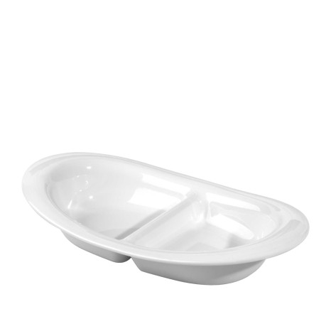 Prato Aperitivo Duo Branco 24X14CM - Image product