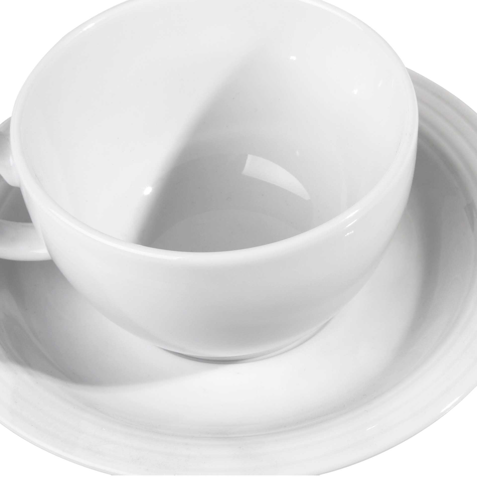 Chávena com Prato Duo Branco