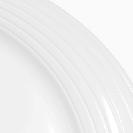 Prato Fundo Duo Branco 18X15CM - Image product