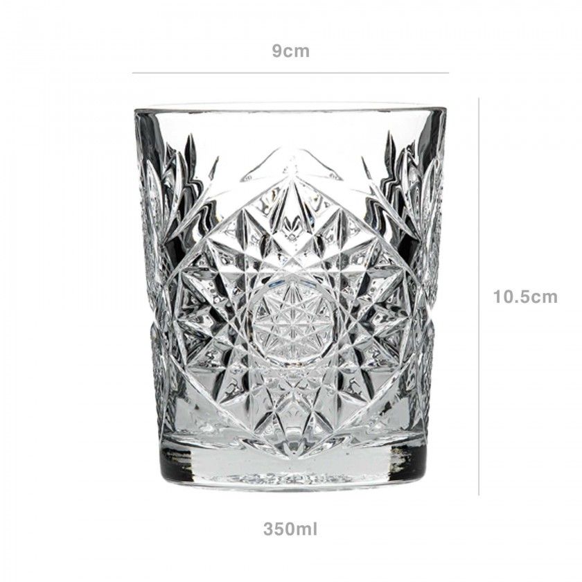 Copo sem P Hobstar Transparente 35cl 9X10.5cm Pack 6