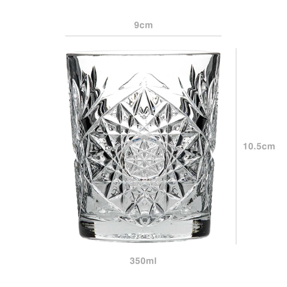 Copo sem Pé Hobstar Transparente 35cl 9X10.5cm Pack 6