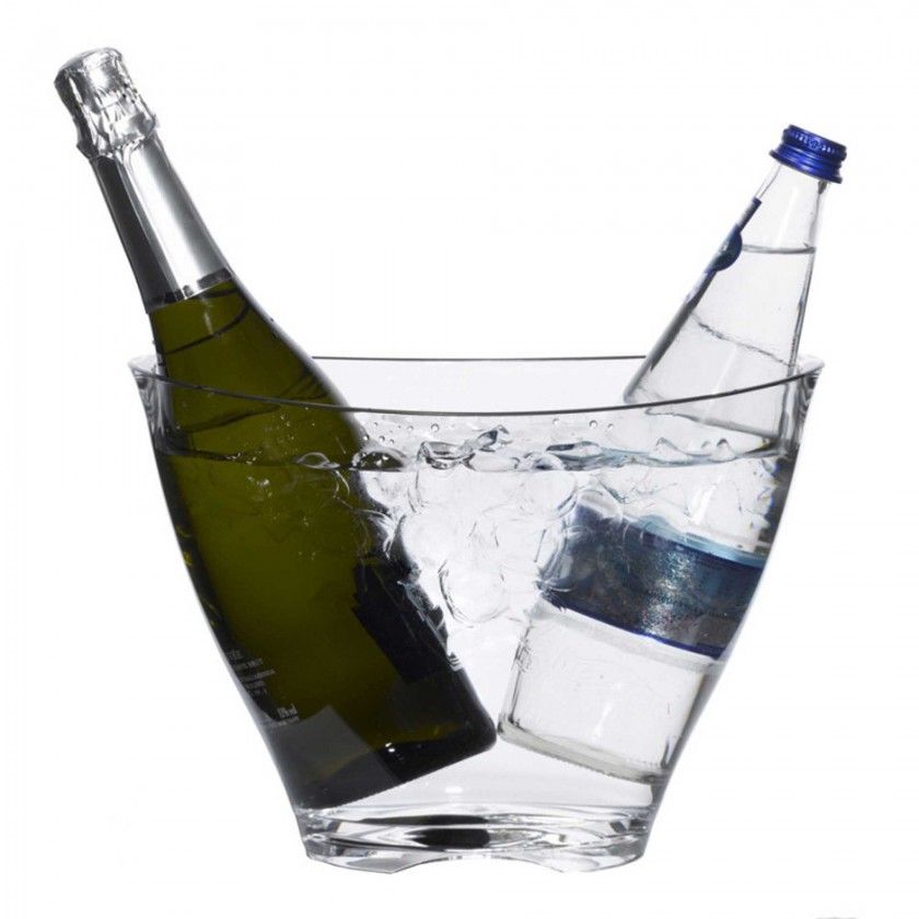 Champanheira Acrílico Clear 28.7X18.8X20.7cm Champanheira Acrílico Clear 28.7X18.8X20.7cm