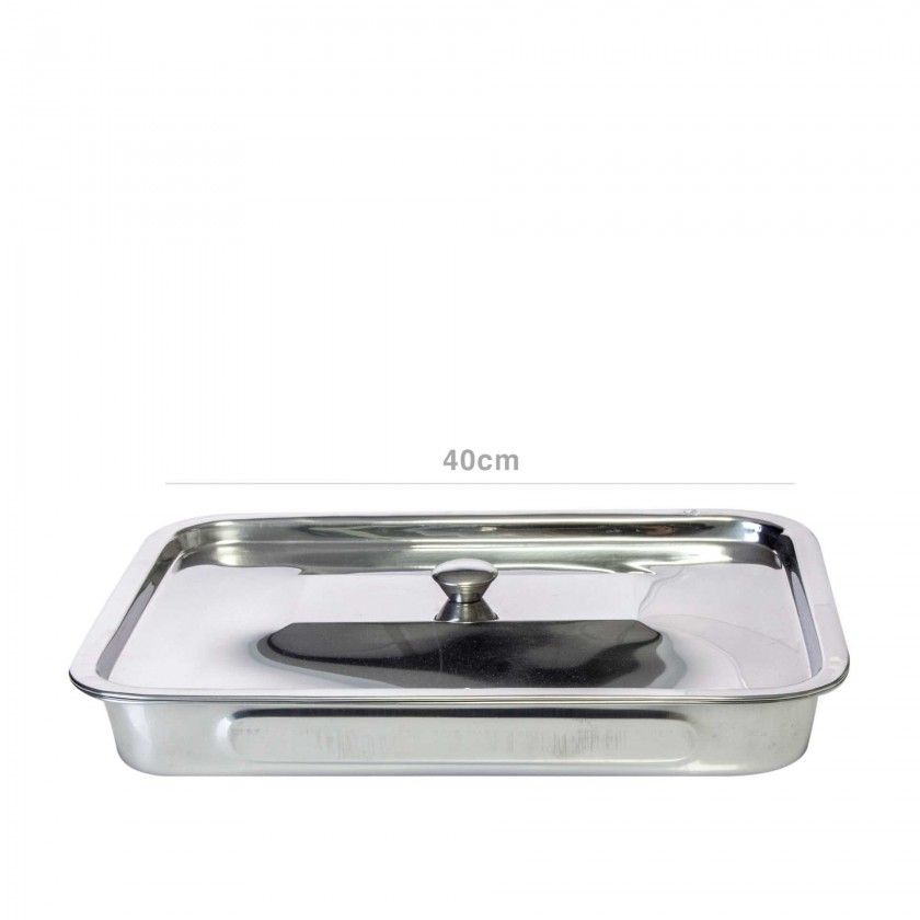 Assadeira Inox com Tampa Assadeira Inox com Tampa