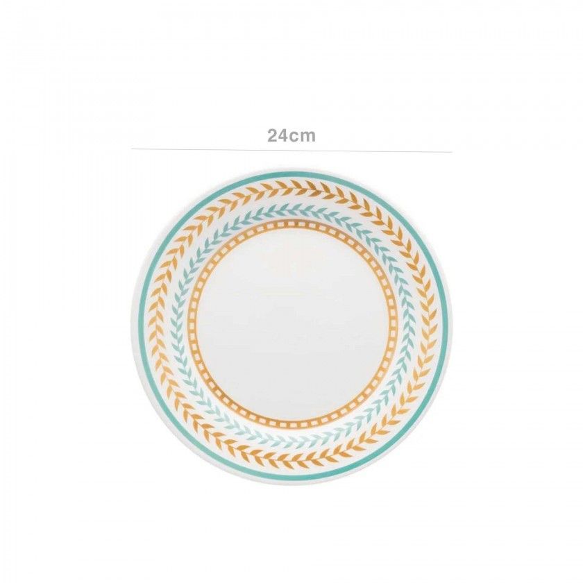 Prato Raso Cerâmica Louros 24cm Prato Raso Cerâmica Louros 24cm