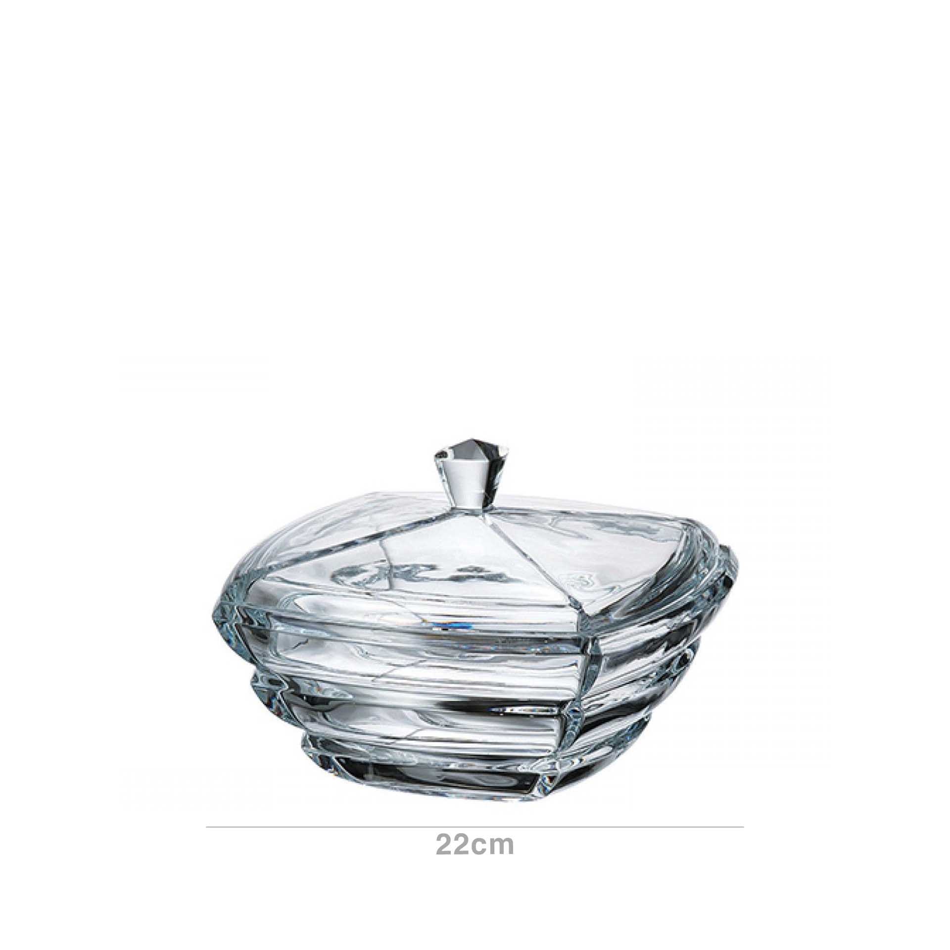 Bomboneira Wave Cristalino 22cm