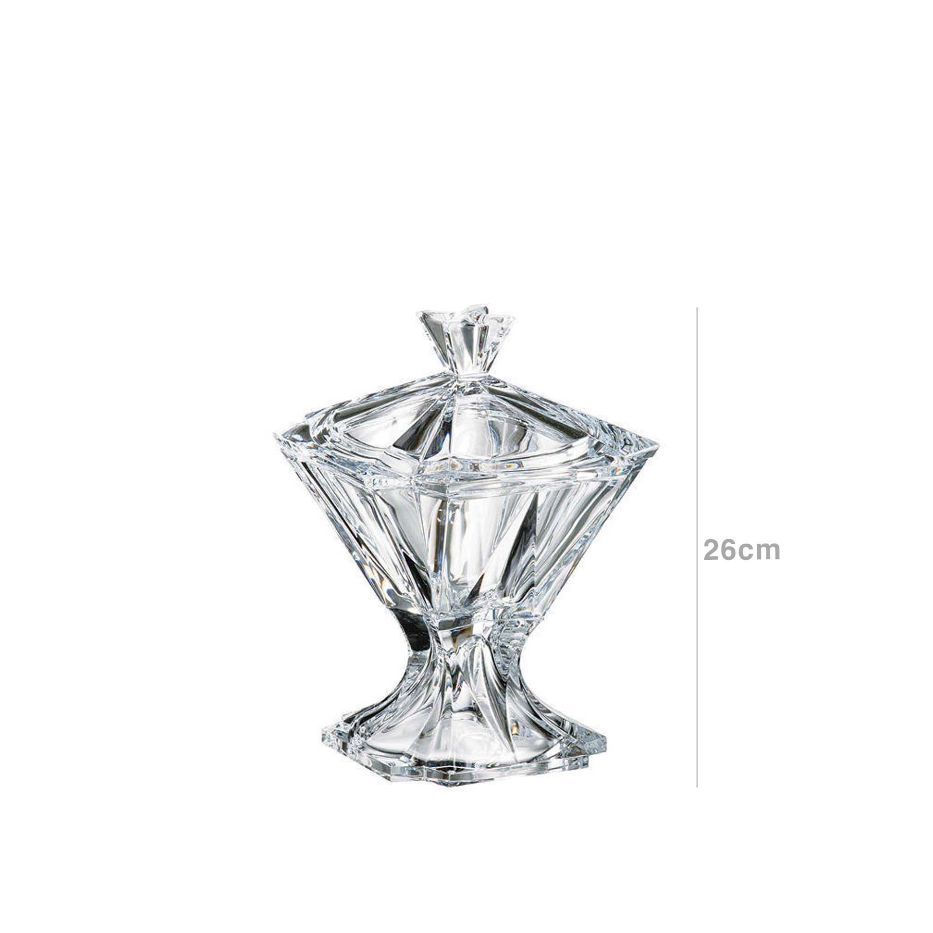 Bomboneira Metropolitan Cristalino 26cm