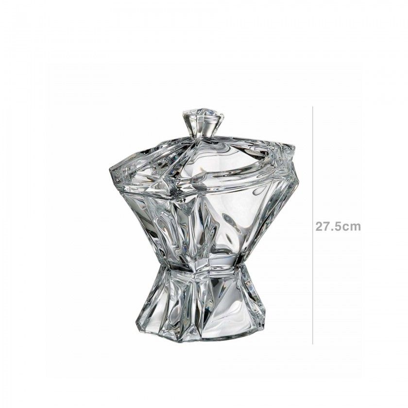 Bomboneira Enigma Cristalino com P� 27.5cm