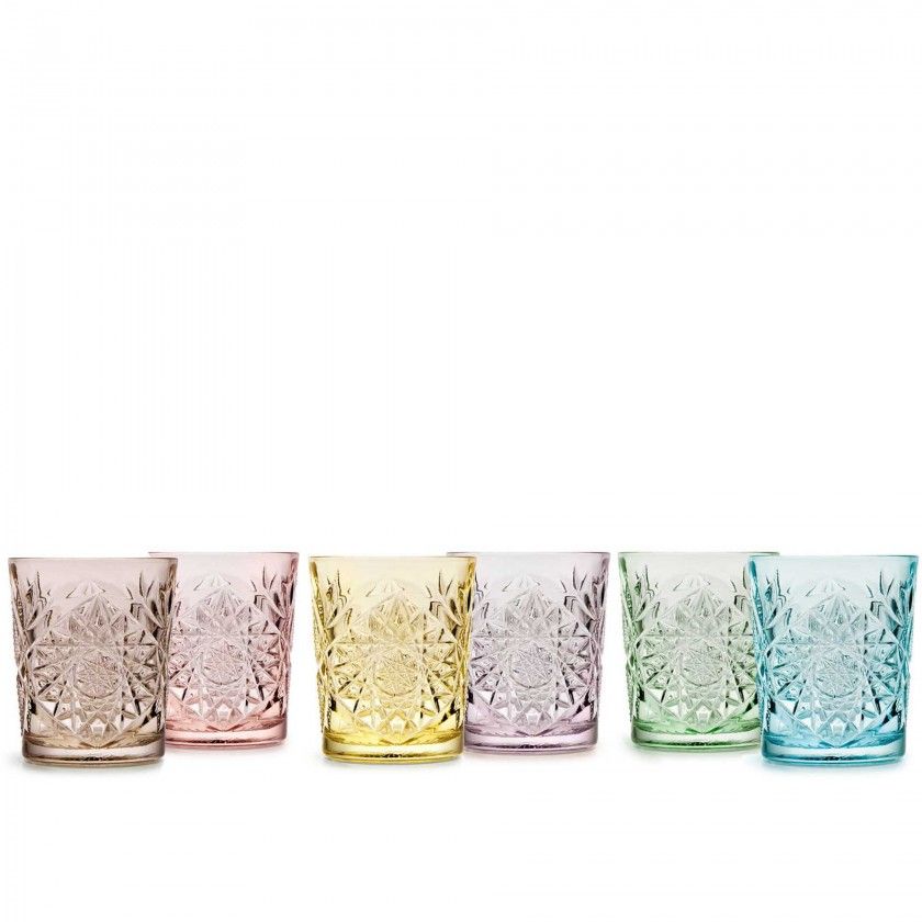 Copo sem Pé Hobstar Rosa 35cl 9X10.5cm Pack 6 Copo sem Pé Hobstar Rosa 35cl 9X10.5cm Pack 6