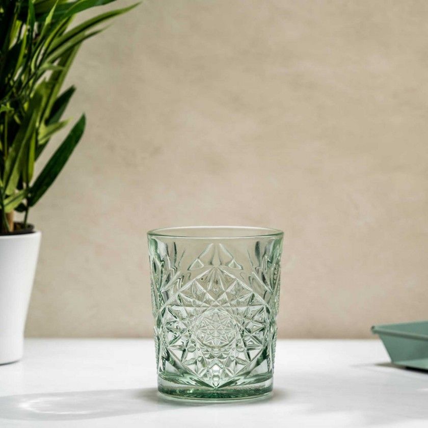 Copo sem P Hobstar Verde 35cl 9X10.5cm Pack 6