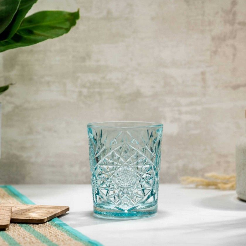 Copo sem P Hobstar Azul 35cl 9X10.5cm Pack 6