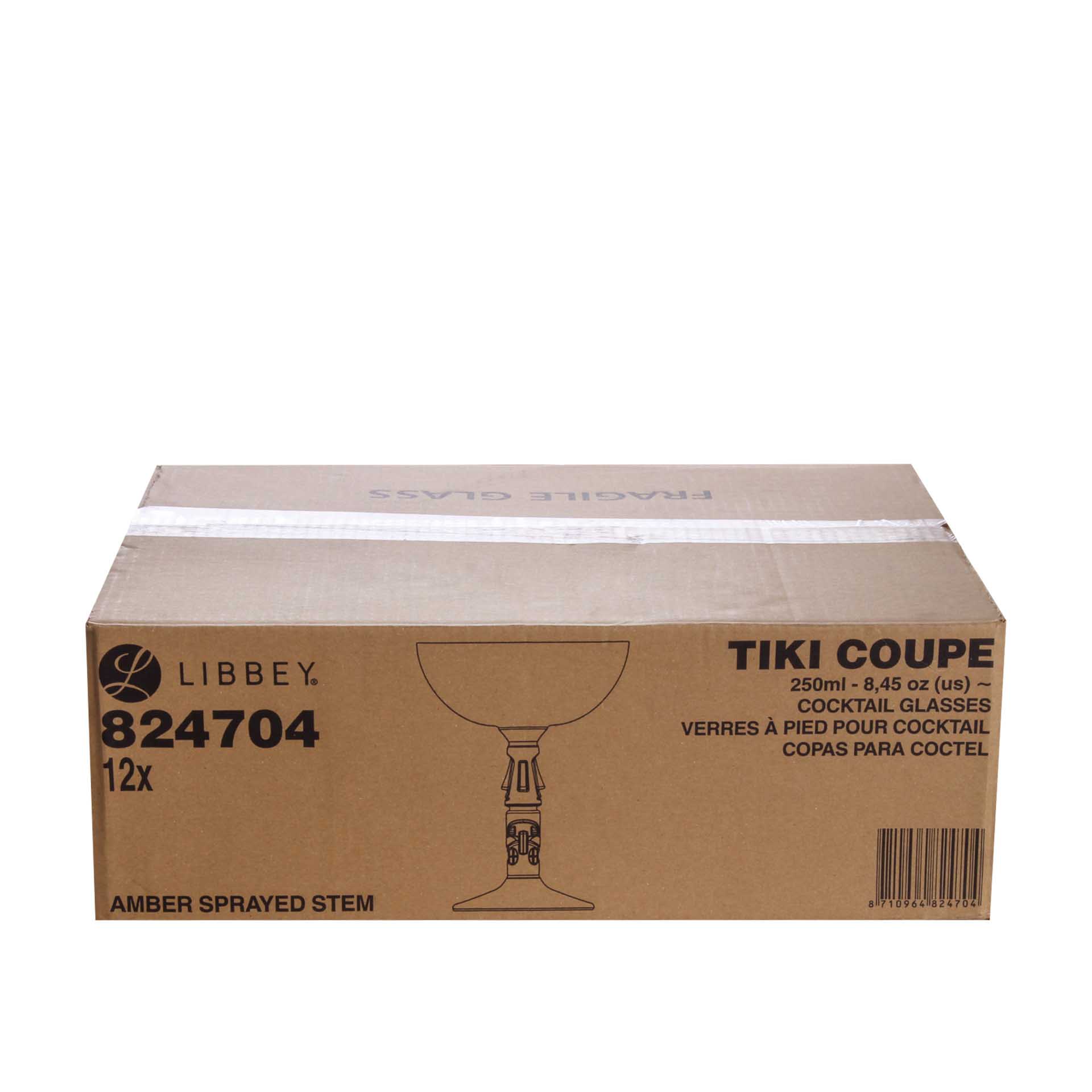 Copo com Pé Cocktail Tiki 25cl Pack 12