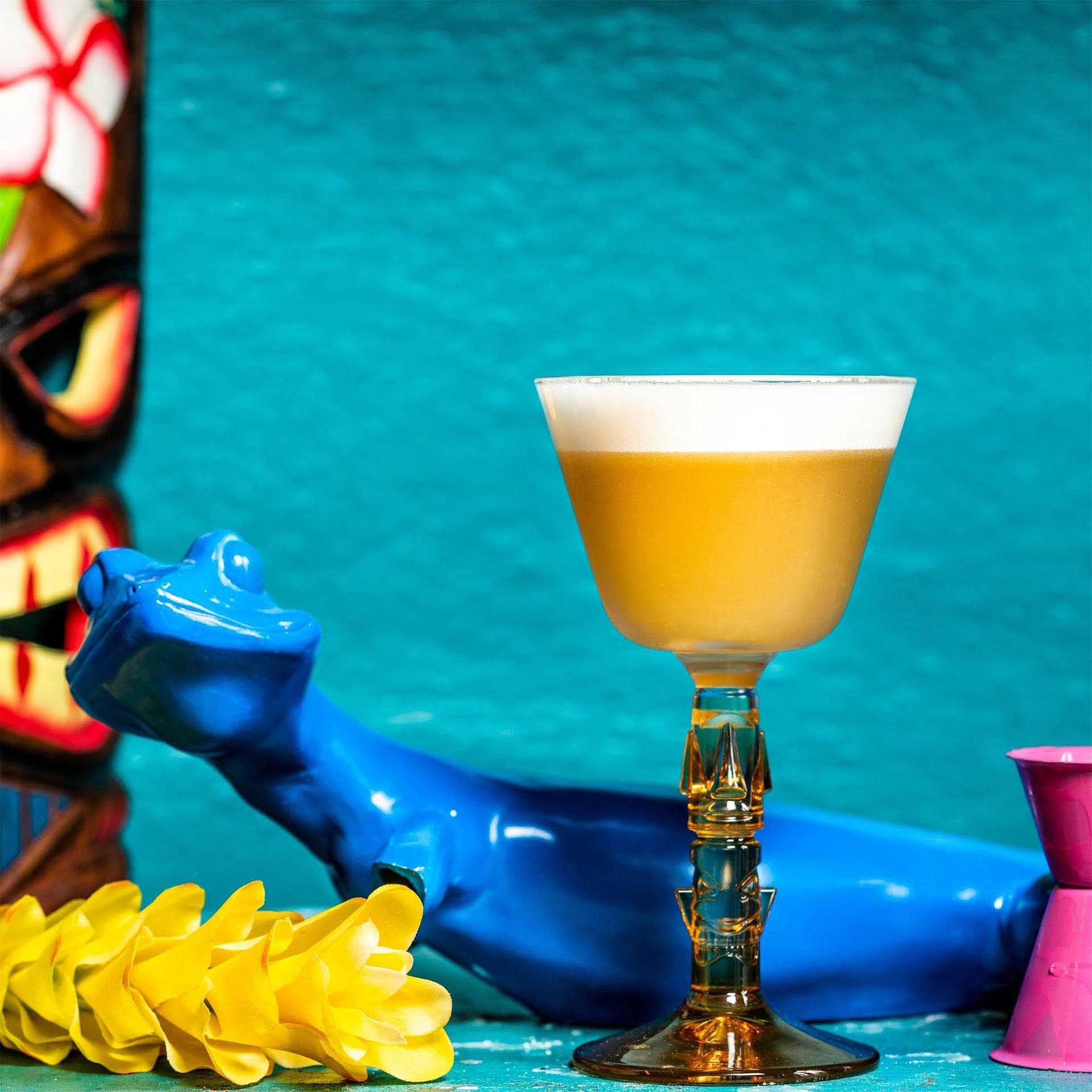 Copo com Pé Cocktail Tiki 20cl Pack 12