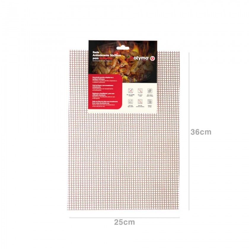 Rede Antiaderente para Grelhados 36X25cm Rede Antiaderente para Grelhados 36X25cm