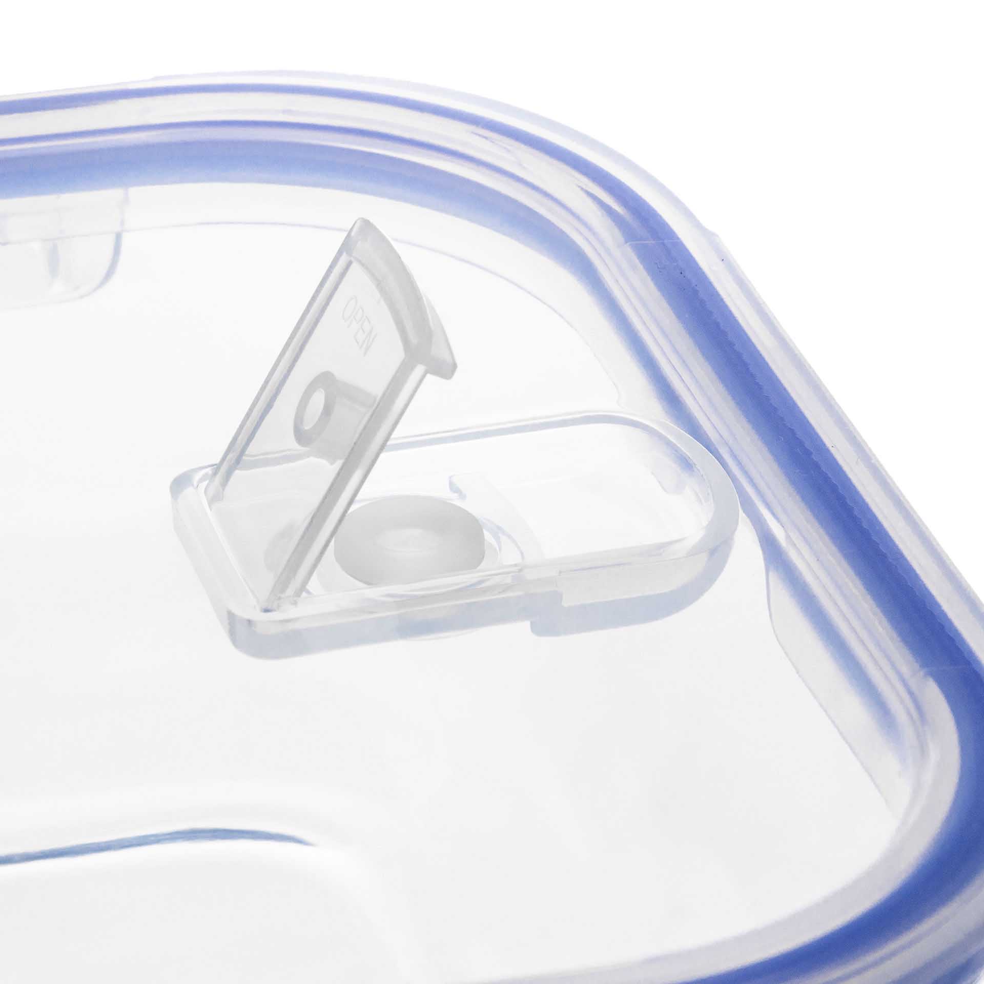 Caixa Hermética Vidro Colibri Quadrada 500ml 13X13X7cm