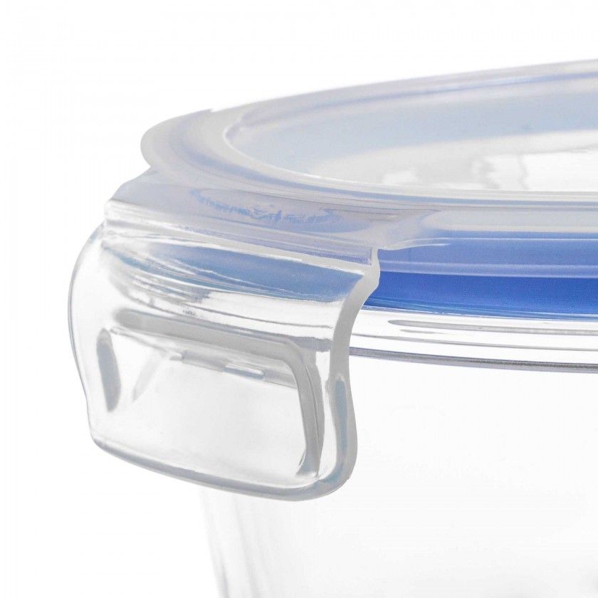 Caixa Hermética Vidro Colibri Redonda 600ml 14.5X7cm Caixa Hermética Vidro Colibri Redonda 600ml 14.5X7cm