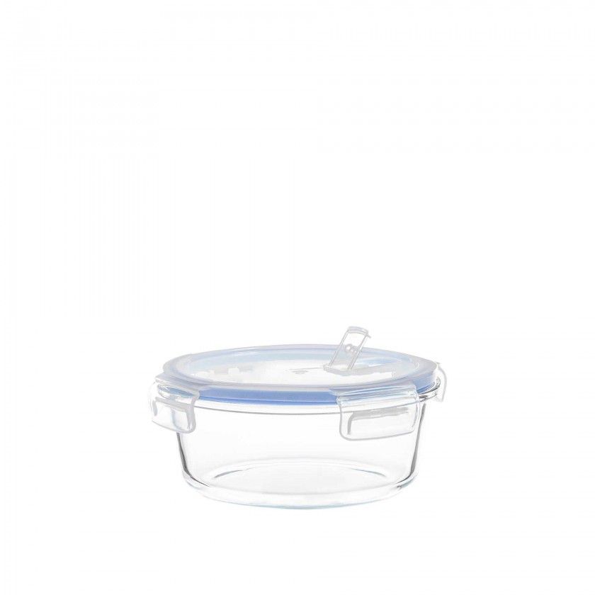 Caixa Hermtica Vidro Colibri Redonda 600ml 14.5X7cm
