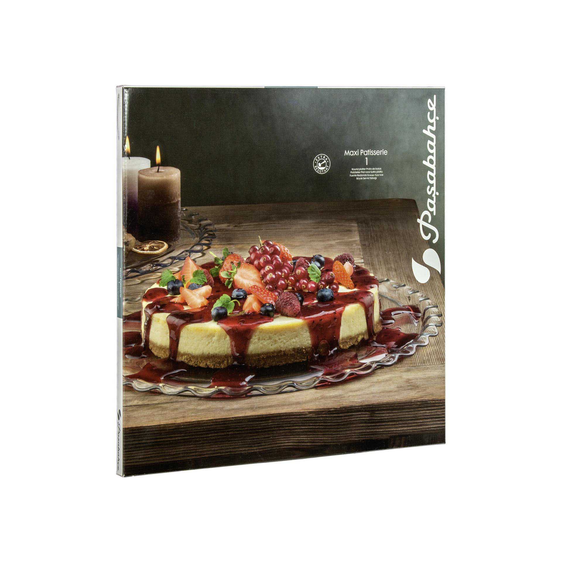 Prato Vidro Pâtisserie Maxi para Bolo 37cm