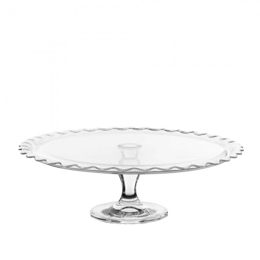 Prato Vidro Ptisserie Maxi para Bolo com P 37X11.5cm