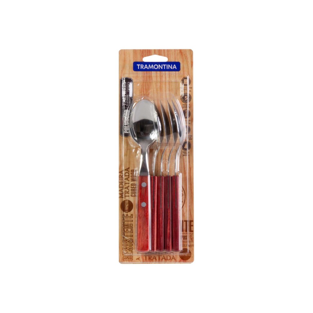 Colher Mesa Polywood Cabo Madeira Pack 6