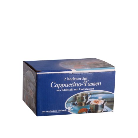 Ch�vena Ch� Inox com Pires Pack 2 - Image product